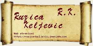 Ružica Keljević vizit kartica